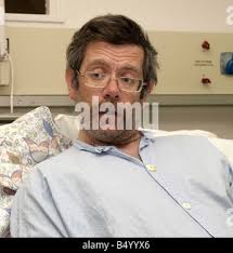 Rupert Wilson talks from Haukeland Hospital bed in Bergen for first time  since surviving from snow hell trek in Norway in which Stock Photo