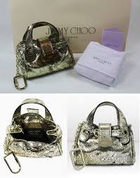 miniature silver jimmy choo ramona handbag keychain charm jimmy choo handbags bags designer bag charm