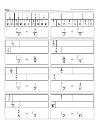 equivalent fractions with fraction strips freeeducationalresources com