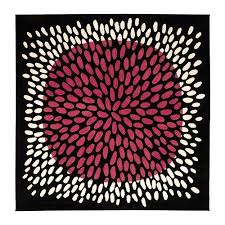 Ikea Tradklover 6 7 Espace Tapis Carre Noir Rose Blanc Amazon Fr Cuisine Maison Tapis Ikea Ikea Petit Tapis