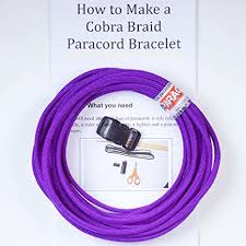 Whether you're a prepper, an outdoor enthusiast or a crafter, there are hundreds of beneficial paracord uses to choose from. Amazon Com Do It Yourself Cobra Braid Survival Paracord Bracelet Kit With Instructions Acid Purple Sports Outdoors