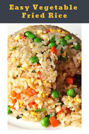 Easy Fried Rice Recipe Recipe Fried Rice Recipe Easy Easy Rice Recipes Vegetable Fried Rice Recipe
