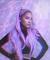 Pretty Ariana Grande Purple Hair