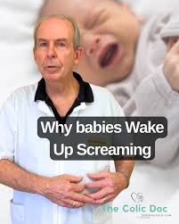 Does your baby fall asleep… only to wake up screaming just minutes later?,  This often isn’t overtiredness or hunger., When babies lie down, their  bowels begin to move., If gas builds up in the tummy, ...