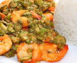 Colin Et Crevettes Au Gombo Et Son Riz Parfume Recette Recette De Gombo Gombo Gombo Recette