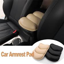 Car Armrest Pad Auto Armrests Cover Vehicle Center Console Arm Rest Seat Box Pad Protective Case Soft Pu Mats Cushion Universal Ford Mondeo Arm Rest Honda Cr