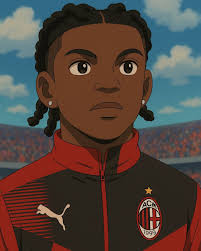 Rafael Le ão in vena di cartoni animati 😄🎨 (Realizzato da AI) #ghiblistyle