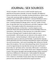 When he has brought out all his own, he goes ahead of. Reflection Journal Sex Source Docx What To Include In Reflection Journal Sex Source As I Was Growing Up First I Came To Know About Sex When I Was Course Hero