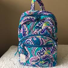 vera bradley waikiki paisley essential backpack nwt