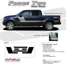 details about force two solid side hockey decals stripes vinyl graphics 2009 2014 ford f 150