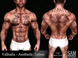 2 on each piece ingredients : Second Life Marketplace Sam Tattoos Valhalla Aesthetic Tattoo