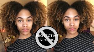 Protective styles like wigs hide natural hair, so it is easier to maintain the style longer because the new many protective styles that involve braiding should be done on blow dried hair. Why I Don T Protective Style Not Needed For Hair Growth Youtube