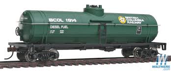 Tank Car Ready To Run British Columbia Railway Green Yellow White Dogwood Logo Ho Scale Train Sets Ho Train Sets Model Trains