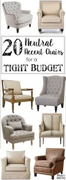 20 Neutral Accent Chairs For A Tight Budget Comfy Accent Chairs Comfortable Accent Chairs Living Room Chairs