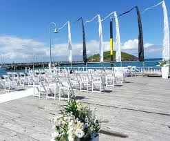 On The Coffs Jetty Created By Coffs Harbour Weddings Wedding Honeymoons Wedding Arch Seaside Wedding
