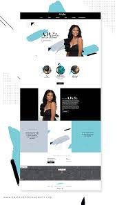 Hair Stylist Website Design Aja Blu Agency Website Design Hair Salon Website Design Hair Stylist Logo Design
