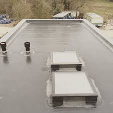 Tapered Flat Roof With Epdm Almost Finished The Two Chimney Vents Are For Our Mvhr Moontree Greenbuilding Green Ene Flat Roof Green Building Energy Detox