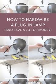 How To Turn A Plug In Light Into A Ceiling Light It S Really Easy