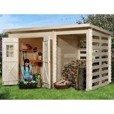 Gartenhäuser und geräteschuppen aus holz gibt es auch bei ebay. Obi Holz Gartenhaus Cortina B 330 Cm X 200 Cm Mit Anbau 130 Cm Kaufen Bei Obi