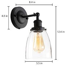 Maybe you would like to learn more about one of these? 3 Light Glass Wall Sconce 25 Industrial Wall Light Fixture Farmhouse Vintage Wall Mount Lamp For Bathroom Vanity Mirror Bedroom Cabinets Dressing Table Hallway Black Wall Lamps Sconces Tools Home Improvement