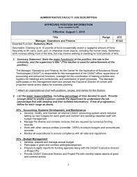 The administration office is the key person to look after all administrative matters in. Manager Operations And Finance