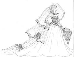 Royal Wedding Gown Sketch By Laureliz456 On Deviantart Royal Wedding Gowns Wedding Gowns Colorful Fashion