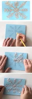 Oodles of inspiration for diy christmas cards perfect for home or the classroom!. Shiny Snowflake 20 Diy Christmas Cards For Kids To Make More Diy Christmas Cards Christmas Cards Kids Christmas Cards Handmade