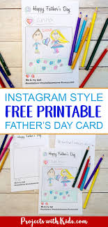 If your child is good with words, why not help them write a poem instead of (or as well as) a standard father's day message? Free Printable Father S Day Card Activity Projects With Kids