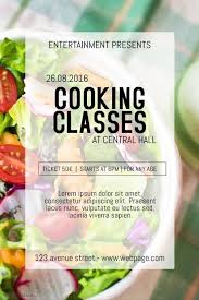 Pin On Cooking Classes Flyer Templates
