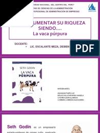 Proyecciones, beneficios y la vaca púrpura. La Vaca Marketing Publicidad