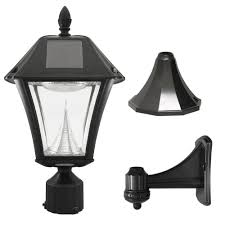 Zusätzlich überzeugt sie mit wohnlichem design. Gama Sonic Baytown Ii Black Resin Outdoor Integrated Led Solar Post Wall Light With Bright White Leds Solar Posten Home Design