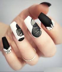 See more of black and white nail art on facebook. Gorgeous Ideas Of Beautiful Black And White Nail Art Designs And Pictures To Wear In Ballerina Acrylic Nails Ballerina Acrylic Nail Designs Black Nail Designs