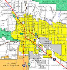 Tucson City Limits Map Tucson Aaroads