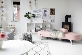 And it's not just white or gray monochromatic color schemes that we're loving on: My Houzz A Blush Pink White And Grey Scandi House Houzz Uk