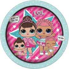 Walmart pulling through with with a bunch of new lol surprise doll and hatchimals party supplies including these piñatas. Lol Surprise Paper Dessert Plates 7in 24ct Walmart Com Lol Dolls Doll Party Birthday Surprise Party