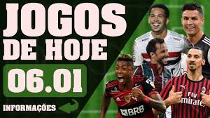 Assistir futebol ao vivo hd ao vivo nunca foi tão rápido e fácil, os melhores jogos do futebol online é aqui no futemax.tv! Jogos De Hoje Quarta 06 01 Futebol Ao Vivo Futebol Online Futebol Hoje Youtube