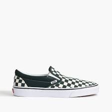 Black And White Checkered Vans Slip Ons Vans Slip On Sneakers In Checkerboard For Men Slip On Sneakers Vans Slip On Sneakers