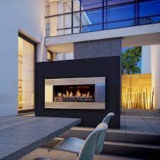 Outdoor fireplace insert tile fireplaces are another of the numerous fireplace designs you shall discover. Escea Outdoor Gas Creme Travertine Fireplace Verta Front Outdoor Gas Fireplace Modern Outdoor Fireplace Contemporary Outdoor Fireplaces
