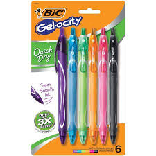 Office Supplies Gel Pens Pen Bic Pens