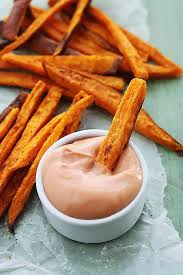 Baked Sweet Potato Fries Creme De La Crumb Sweet Potato Fries Baked Sweet Potato Recipes Frozen Sweet Potato Fries