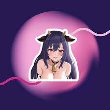 Lewd Cow Girl Bubble-free stickers Anime Cosplay Hentai Ecchi Oppai Otaku  Kawaii | eBay