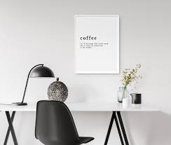 Are you a home decor fan? Coffee Definition Home Decor Poster Pikstok