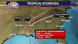 The distribution of hurricane and tropical storm force winds in this tropical. X Rghrspivqehm