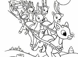 Santa claus is drinking tea. Free Reindeer Coloring Pages For Kids Drawing With Crayons