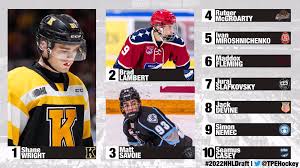 Get your hands on the draft prospects hockey comprehensive 200 plus page nhl entry draft guide chalk full of information on the 2021 nhl draft crop as well as profiles and notes on many 2022 and 2023 on the top 10, plus great features on prospects, rebuilding nhl franchises and much more. Tpe Hockey S Early Top 10 For The 2022 Nhl Draft Hockey
