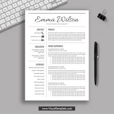 Resume templates and examples to download for free in word format ✅ +50 cv samples in word. Create An Informative Resume Which Will Increase The Possibility Of Being Employed With This Beautiful Resume Template The Emma Resume Visualtemplate Com