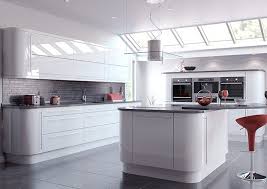 setting a white gloss kitchen in modern