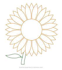 Sunflower outline drawing at paintingvalley com explore collection. How To Draw A Sunflower Filled With Beautiful Effects