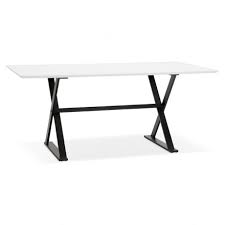 Dining Table Design Or 180 X 90 Cm Fostine Wooden Desk Matt White