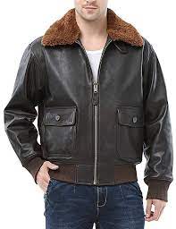 Airborne Leathers Men S Top Grade Goat Skin Bomber Jacket G 1 Review Leather Jacket Men Cool Bomber Jackets Bomber Jacket Men